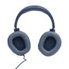JBL Wired Over Ear Gaming Headphones JBLQUANTUM100BLU 40mm Drivers Detachable Mic Blue