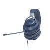 JBL Wired Over Ear Gaming Headphones JBLQUANTUM100BLU 40mm Drivers Detachable Mic Blue