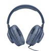 JBL Wired Over Ear Gaming Headphones JBLQUANTUM100BLU 40mm Drivers Detachable Mic Blue