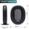 KACA Replacement Earpads for Sony WH-1000XM5 - Black, Thick Memory Foam