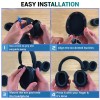 KACA Replacement Earpads for Sony WH-1000XM5 - Black, Thick Memory Foam