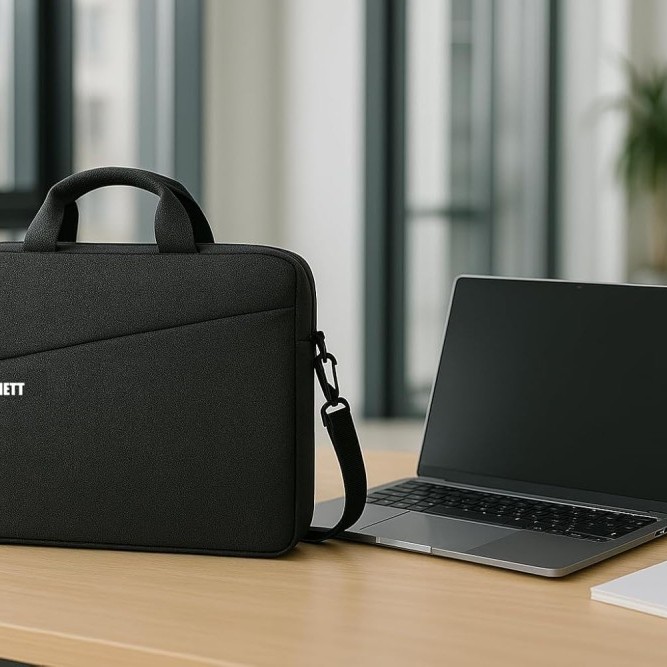 KBBRD Laptop Bag BEN-BC-BLACK 15.6 Inch Water Repellent Black