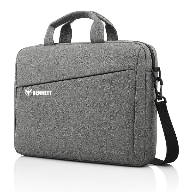 KBBRD Laptop Briefcase Mystic 15.6 Inch Water Repellent Grey