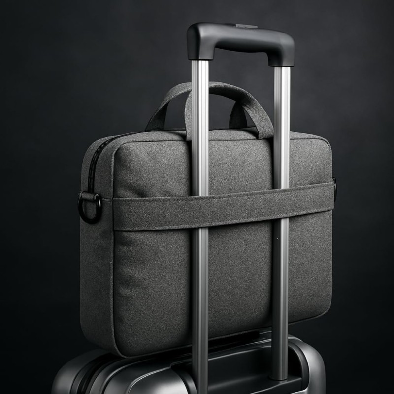 KBBRD Laptop Briefcase Mystic 15.6 Inch Water Repellent Grey