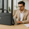 KBBRD Laptop Briefcase Mystic 15.6 Inch Water Repellent Grey