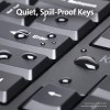 Kensington Ergonomic Wireless Bluetooth Keyboard K75401US Built-in Wrist Rest, Spill-Proof Keys, Quiet Typing Black