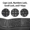 Kensington Ergonomic Wireless Bluetooth Keyboard K75401US Built-in Wrist Rest, Spill-Proof Keys, Quiet Typing Black