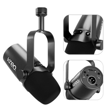 Kreo Dynamic Microphone MYYDCYN XLR/USB Cardioid Pickup Black