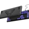 Kreo Wired Mechanical Gaming Keyboard KM1R98YBR2 96-Key RGB Black Purple