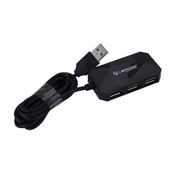 Lapcare USB Hub LHB-018 4-Port 480mb/s Data Transfer Black