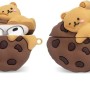 LATALI Silicone Case AP-4-3D-New-24 Shockproof for Airpods 4 Cookie Bear