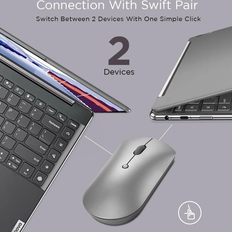 Lenovo Bluetooth Mouse GY50X88832 Silent Design Grey
