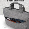 Lenovo Casual Laptop Briefcase T210 (Toploader) 39.62 cm (15.6-inch) Water Repellent Black, Sleek Design, Lightweight, Office Use, Grey