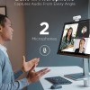 Lenovo FHD Webcam GXC1B34793 1080P 2.1MP Dual Mics Cloud Grey