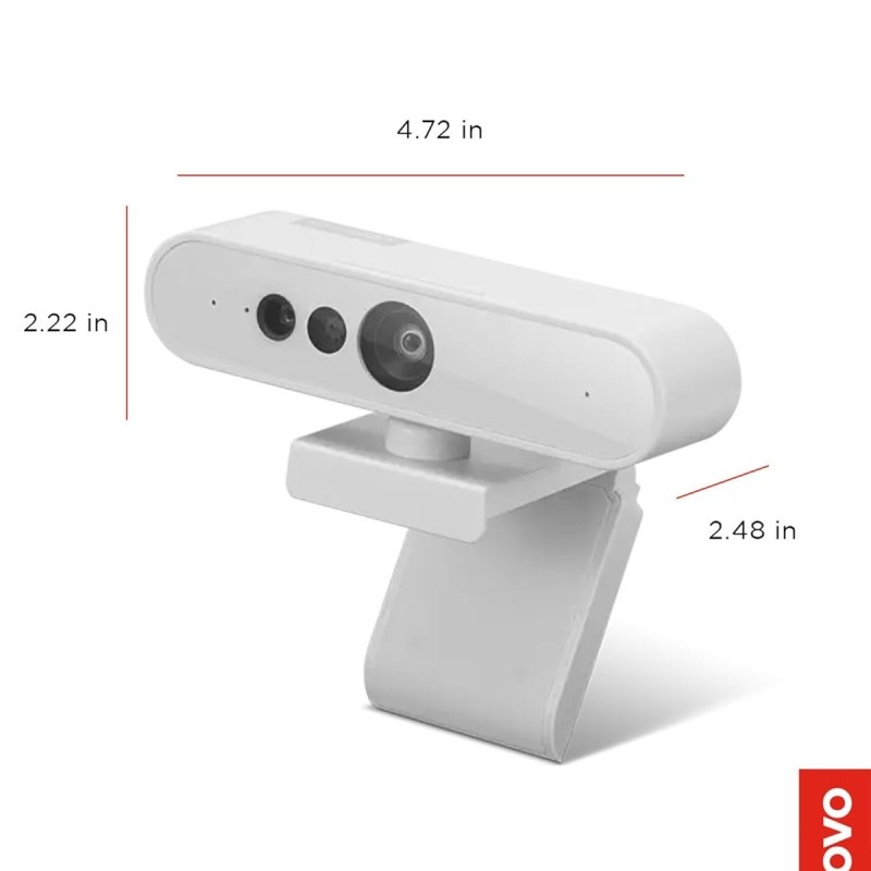 Lenovo FHD Webcam GXC1D66063 1080p Resolution 360° Rotation Cloud Grey