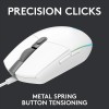 Logitech G Light Sync Gaming Mouse 8K DPI, 6 Buttons, White
