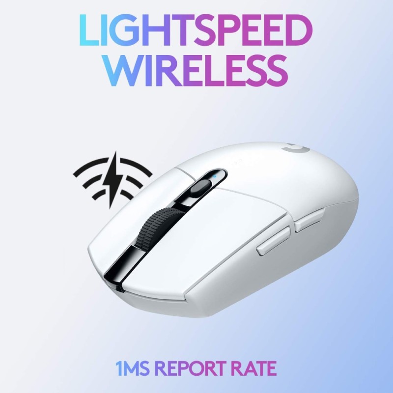 Logitech G Wireless Gaming Mouse G304 HERO Sensor 12000 DPI White