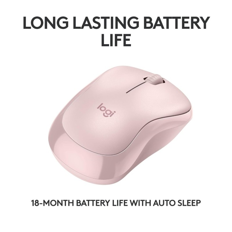 Logitech M240 Silent Bluetooth Mouse 4000 DPI Rose