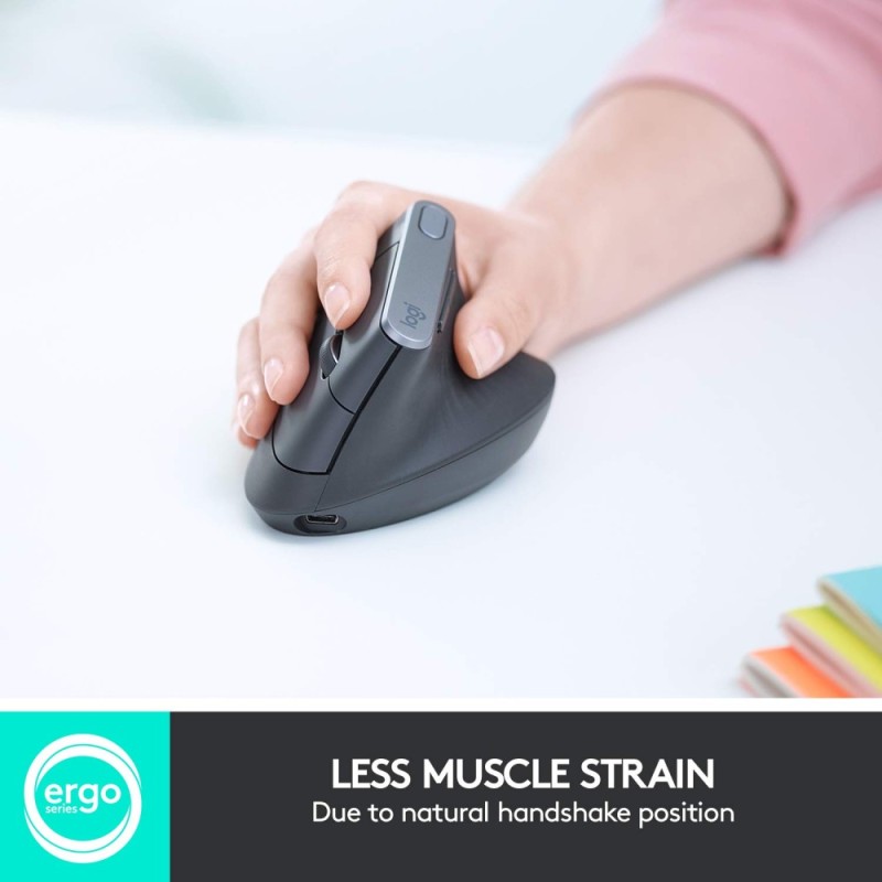 Logitech MX Vertical Wireless Mouse 4000 DPI Ergonomic Graphite