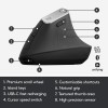 Logitech MX Vertical Wireless Mouse 4000 DPI Ergonomic Graphite