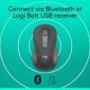 Logitech Signature M650 Wireless Mouse 2-Year Battery Silent Clicks Graphite