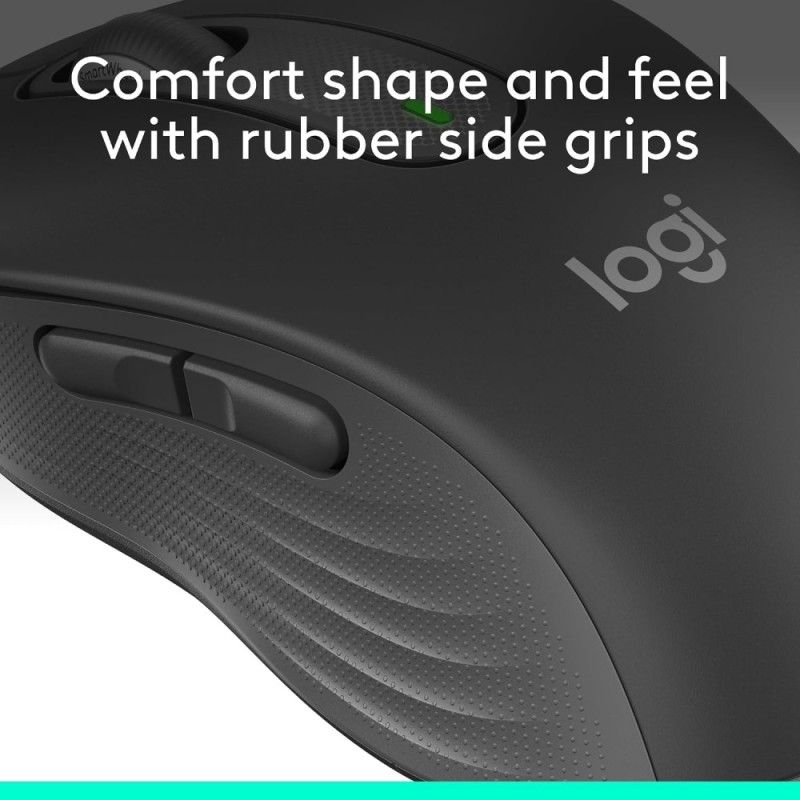 Logitech Signature M650 Wireless Mouse 2-Year Battery Silent Clicks Graphite