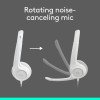 Logitech Wired Headset H390 Digital Stereo Sound, USB-A, White