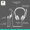 Logitech Wired Headset H390 Digital Stereo Sound, USB-A, White
