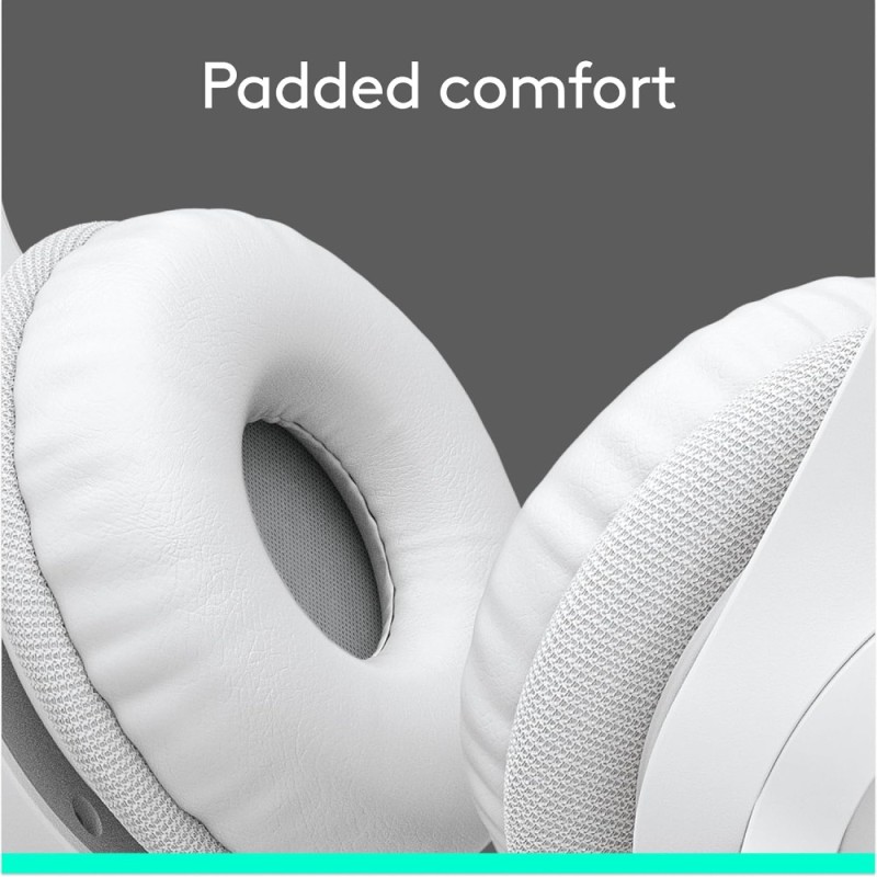 Logitech Wired Headset H390 Digital Stereo Sound, USB-A, White