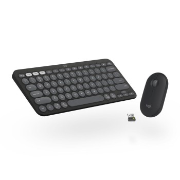 Logitech Wireless Keyboard and Mouse Pebble 2 920-012187 Customisable Bluetooth Graphite