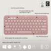 Logitech Wireless Keyboard and Mouse Pebble 2 Combo, Bluetooth, Portable, Tonal Rose