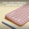 Logitech Wireless Keyboard Pebble Keys 2 K380s Multi-Device Bluetooth Slim Portable Tonal Rose