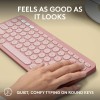 Logitech Wireless Keyboard Pebble Keys 2 K380s Multi-Device Bluetooth Slim Portable Tonal Rose
