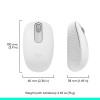 Logitech Wireless Mouse M196 Bluetooth Compact Design White