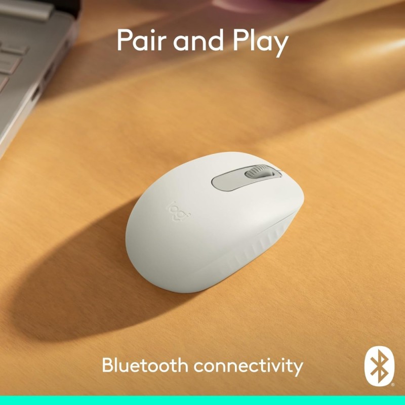 Logitech Wireless Mouse M196 Bluetooth Compact Design White