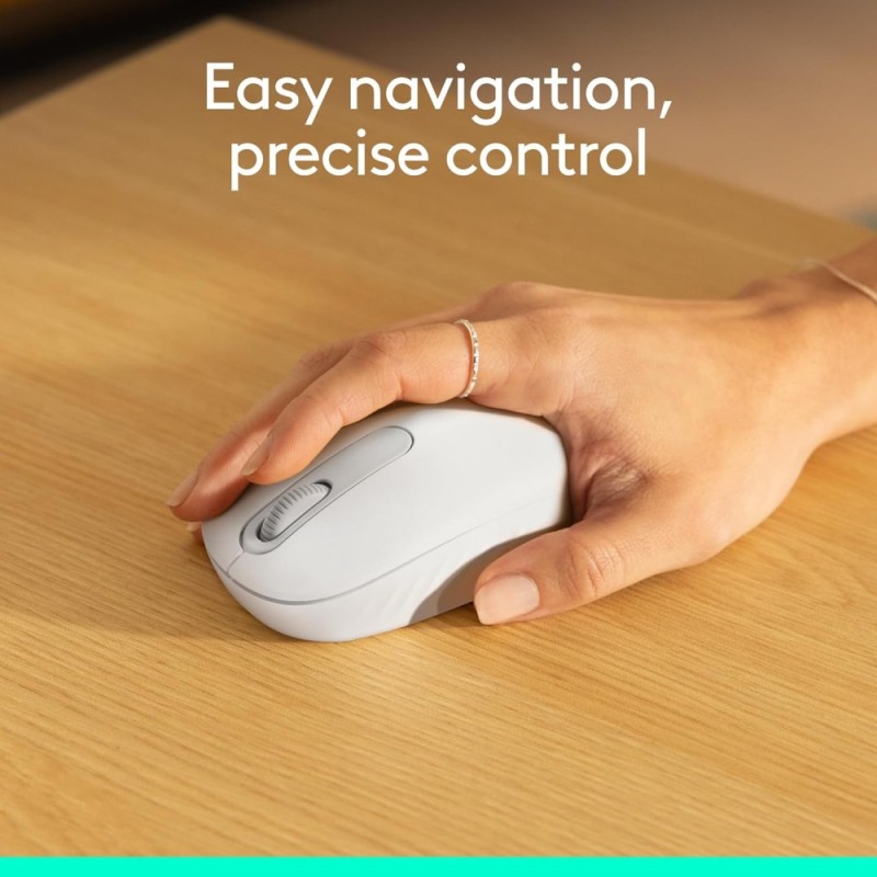 Logitech Wireless Mouse M196 Bluetooth Compact Design White