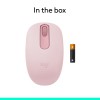 Logitech Wireless Mouse M196 Bluetooth Portable Optical Rose