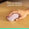 Logitech Wireless Mouse M196 Bluetooth Portable Optical Rose