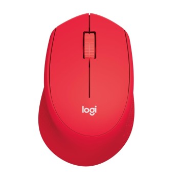 Logitech Wireless Mouse M331 Silent Plus 1000 DPI Red