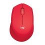 Logitech Wireless Mouse M331 Silent Plus 1000 DPI Red