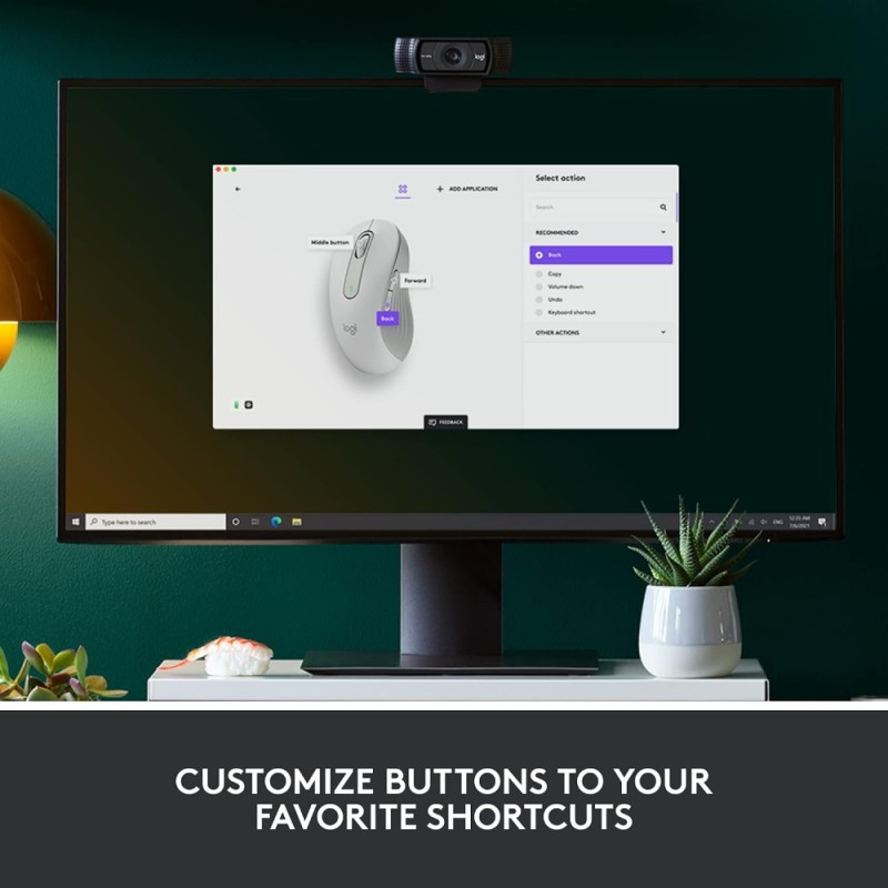 Logitech Wireless Mouse M650 Advanced Optical Tracking Off-White