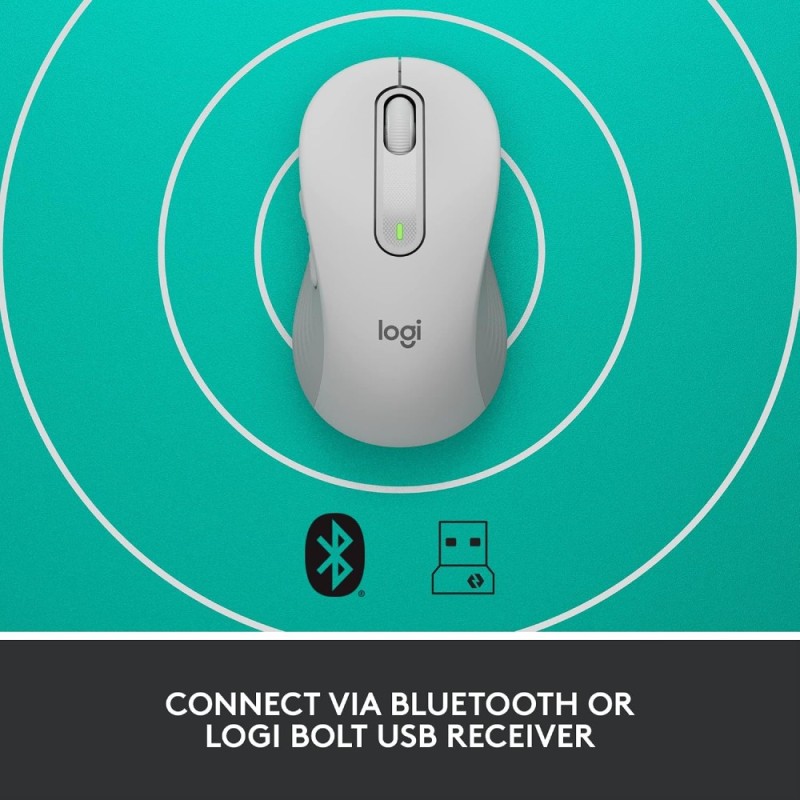 Logitech Wireless Mouse M650 Advanced Optical Tracking Off-White