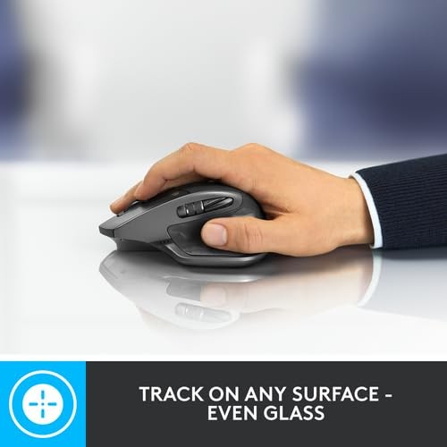 Logitech Wireless Mouse MX Master 2S Dark Grey, 4000 DPI, Bluetooth