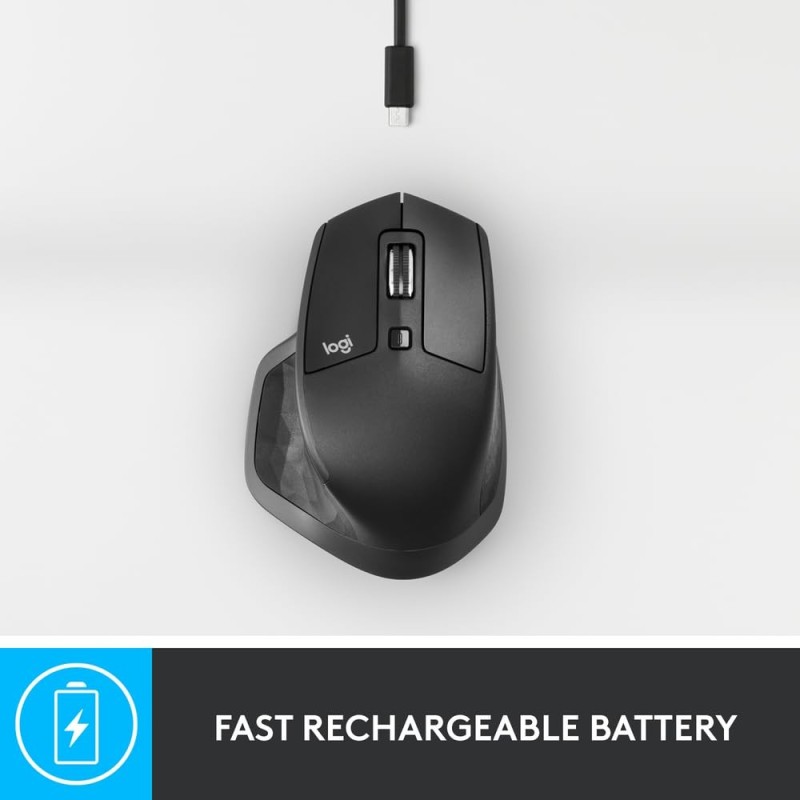 Logitech Wireless Mouse MX Master 2S Dark Grey, 4000 DPI, Bluetooth