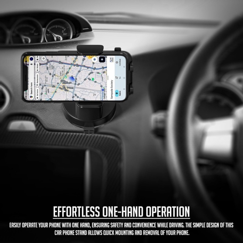 LS LAPSTER Car Mobile Holder LS-0172 360° Rotation Black