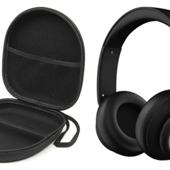 M.G.R.JÂ® Portable Carrying Case Cover for Boat Rockerz 450 Bluetooth On Ear Headphones (Hard | EVA | Black)