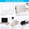 Meyaar Case for MacBook Air 13.6-inch M2 M3 M4 M5 Hard Shell Crystal Clear