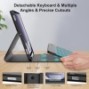 Meyaar Case Keyboard for Samsung A9 Plus Detachable Magnetic Keyboard, Auto Sleep/Wake, Black