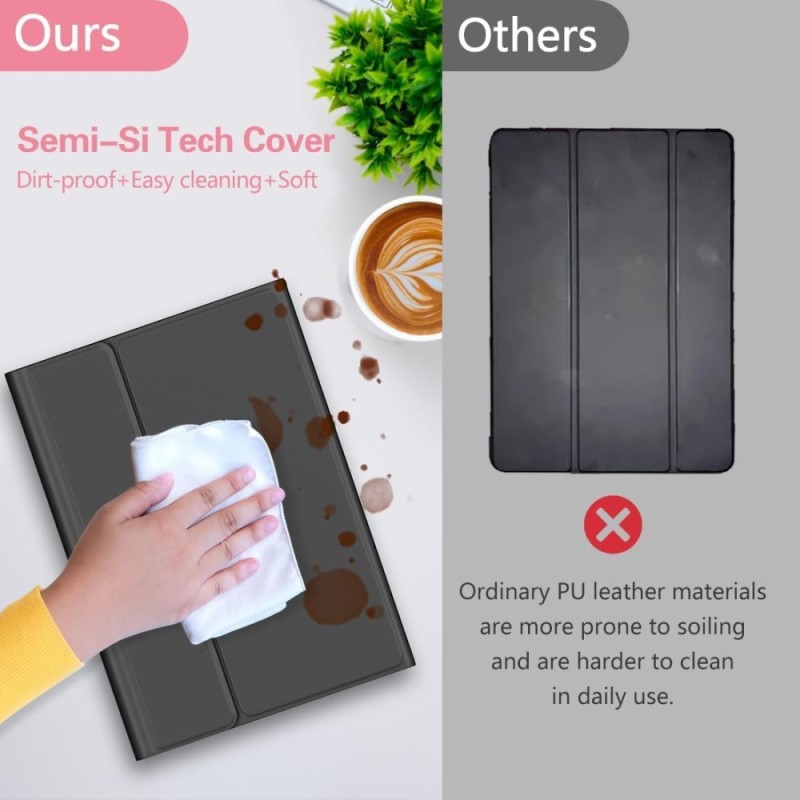 Meyaar Case Keyboard for Samsung A9 Plus Detachable Magnetic Keyboard, Auto Sleep/Wake, Black