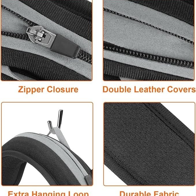 Meyaar Replacement Headphone Headband Cover Leather_Ap-4.S. Wide Compatibility Black